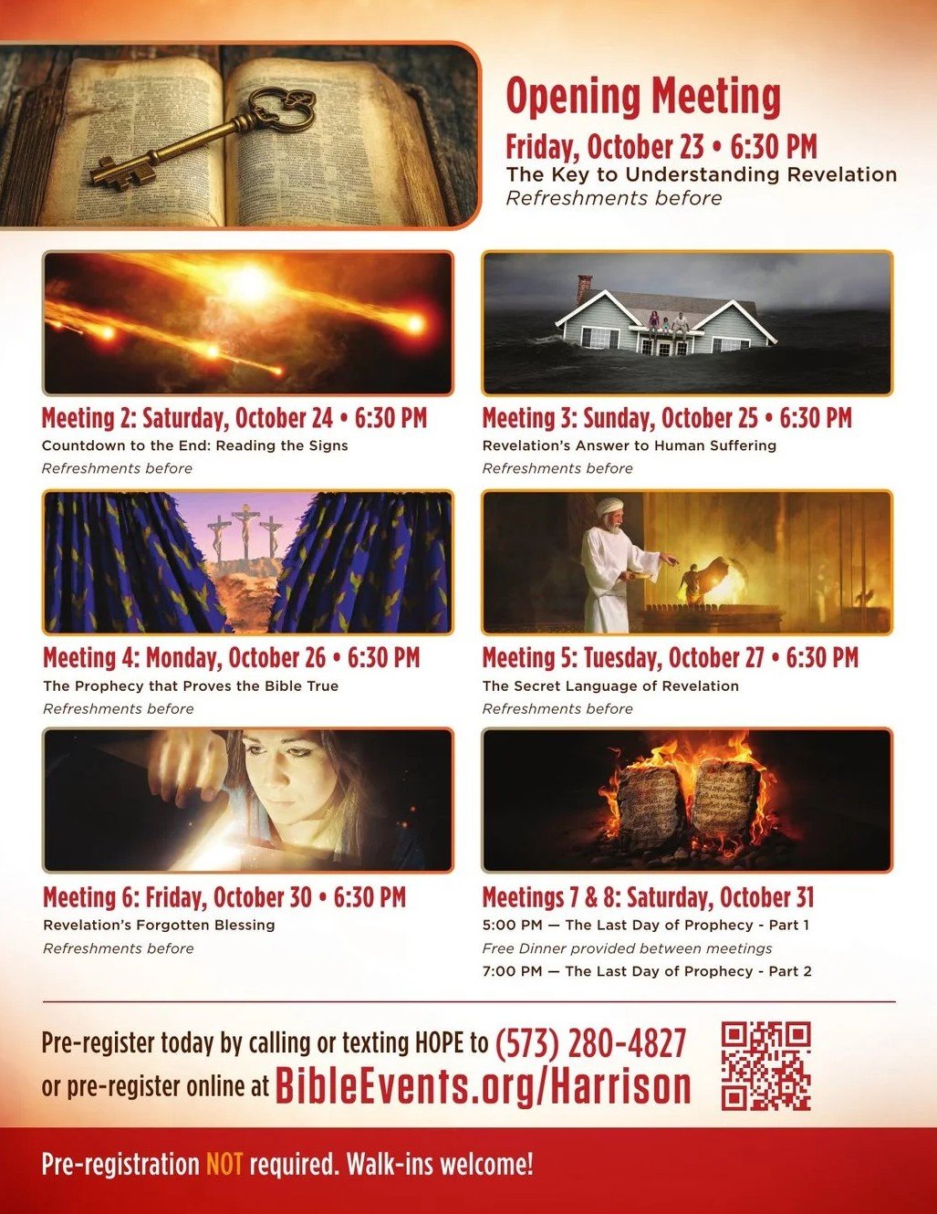 Harrison handbill — inside left