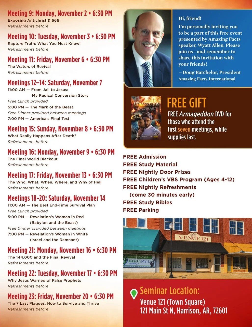 Harrison handbill — inside right