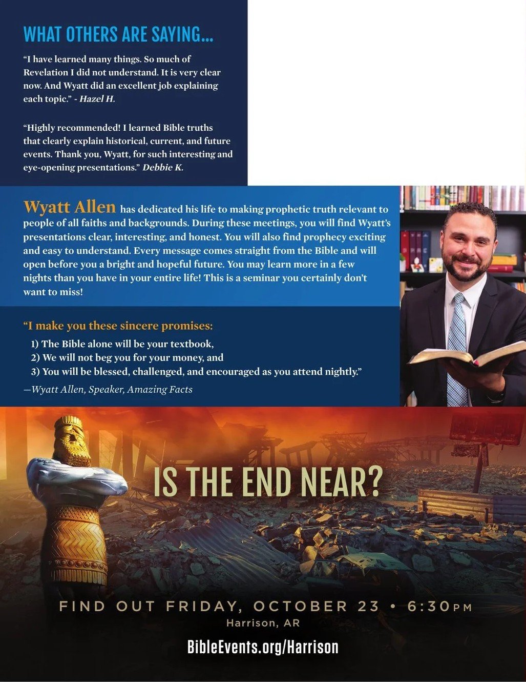 Harrison handbill — back